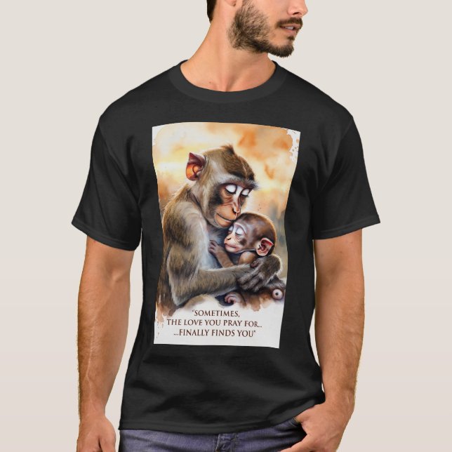 Camiseta Finally Found You" - Adoptive Mother and Baby Monk (Anverso)