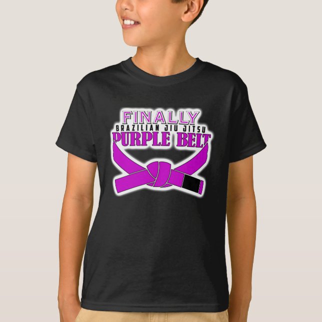 Camiseta ¡¡¡Finalmente el cinturón púrpura BJJ!!! (Anverso)