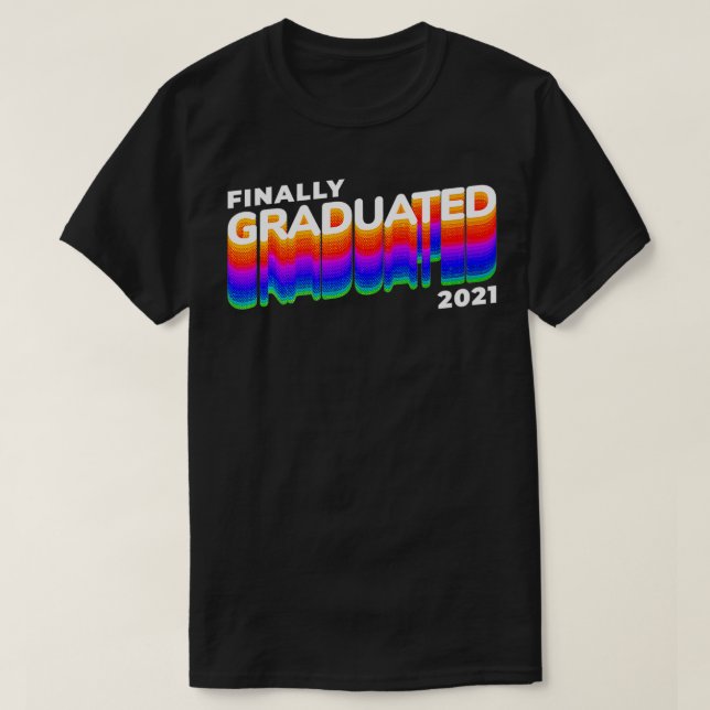Camiseta Finalmente graduado (Diseño del anverso)
