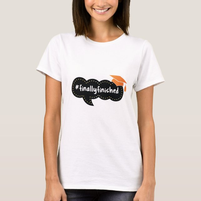 Camiseta Finalmente terminó el Naranja de burbujas Grad (Anverso)