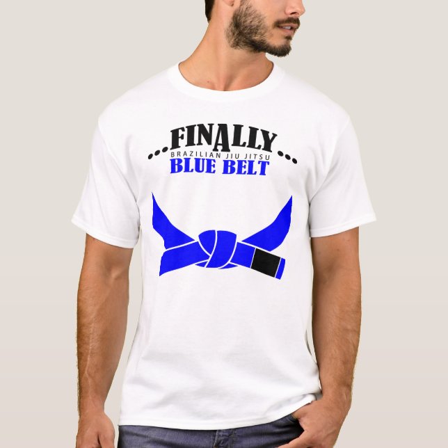 Camiseta ¡¡¡Finalmente, un cinturón azul BJJ!!! (Anverso)