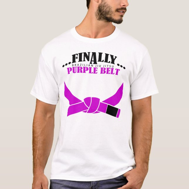 Camiseta ¡¡¡Finalmente un cinturón púrpura BJJ!!! (Anverso)