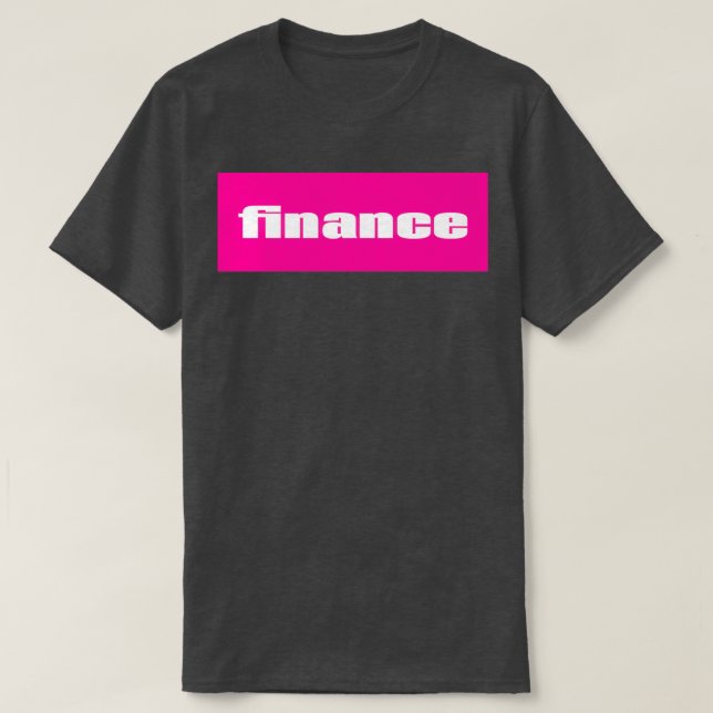 Camiseta Finanzas (Diseño del anverso)