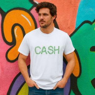 Camiseta Finanzas Verdes de Cash Money Word