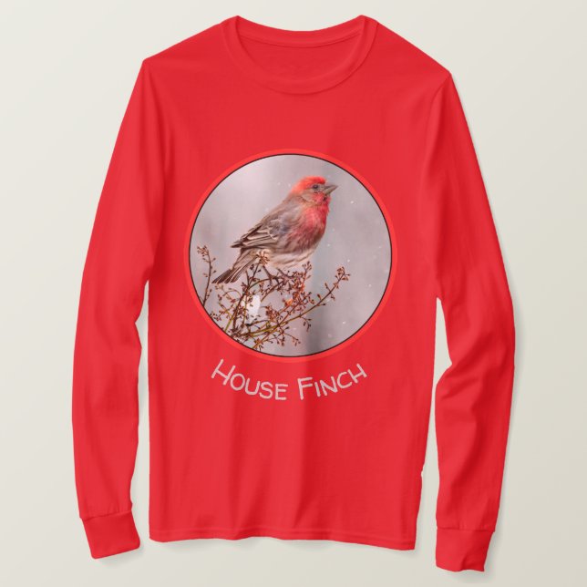 Camiseta Finca de casa en nieve - Fotografía original (Anverso del diseño)
