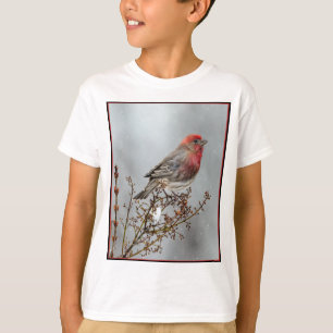 Camiseta Finca de casa en nieve - Fotografía original