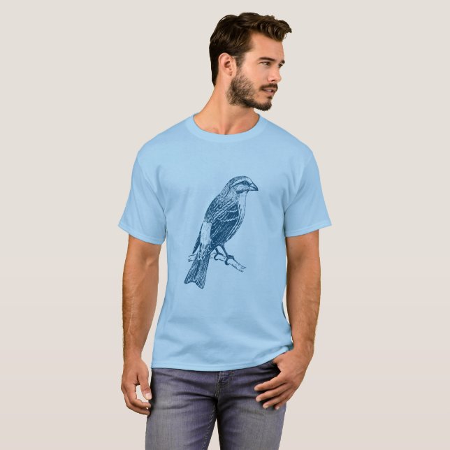 Camiseta Finch - Ocean Blue (Anverso completo)