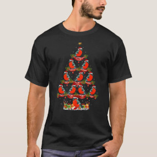 Camiseta Finches Bird Xmas Holiday Santa Finches Navidades