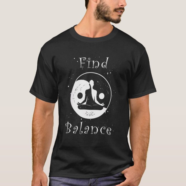Camiseta Find Balance  Best Yin Yang Style (Anverso)