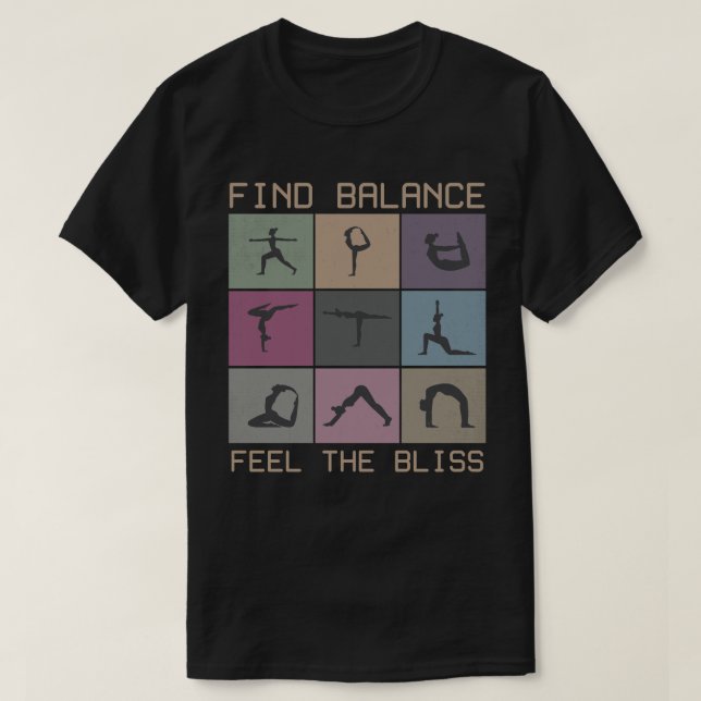 Camiseta Find Balance, Feel the Bliss (Diseño del anverso)