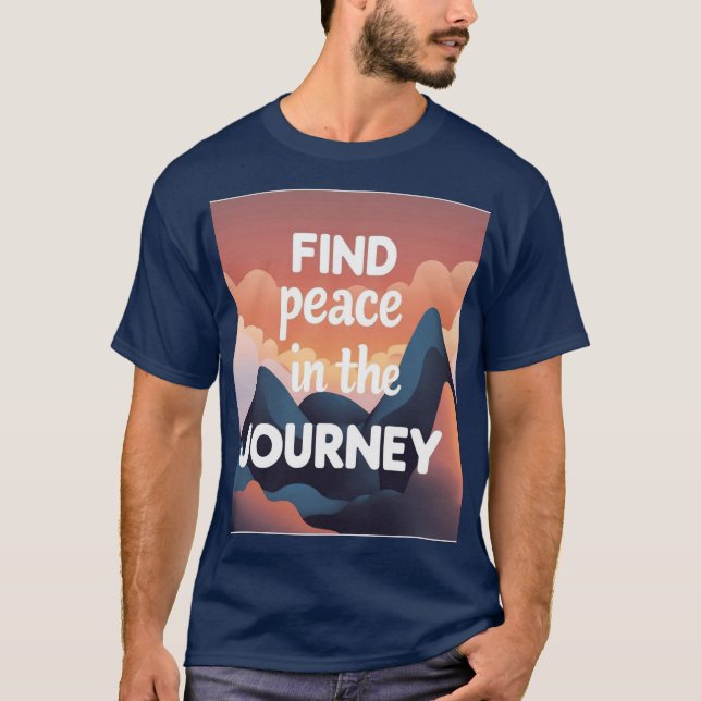 Camiseta “Find Peace in the Journey” – Unisex Jambhala Vibe (Anverso)