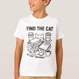 Camiseta Find The Cat – Optical Cat Puzzle