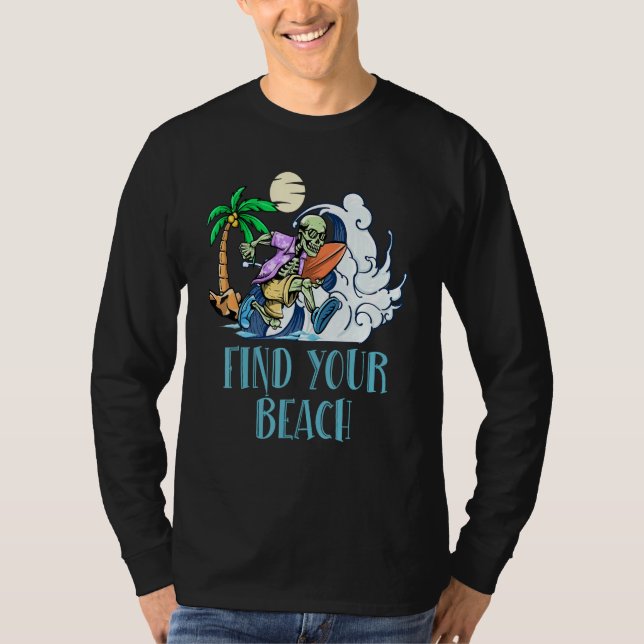 Camiseta Find Your Beach Summer Vacation Tropical Trip Ocea (Anverso)