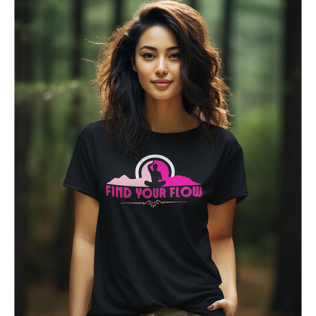 Camiseta Find Your Flow Spiritual Journey Yoga Tshirt (Subido por el creador)