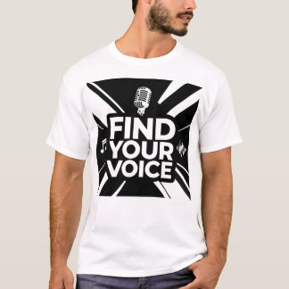 Camiseta Find Your Voice Microphone Podcast