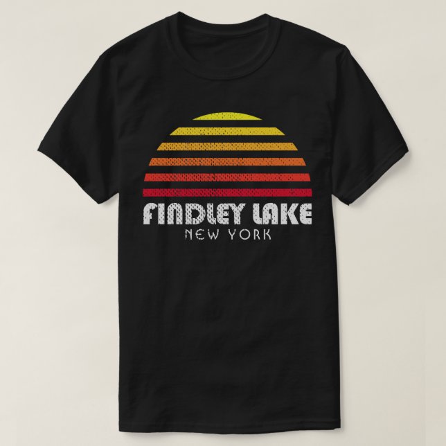Camiseta Findley Lake New York Mina NY Chautauqua (Diseño del anverso)