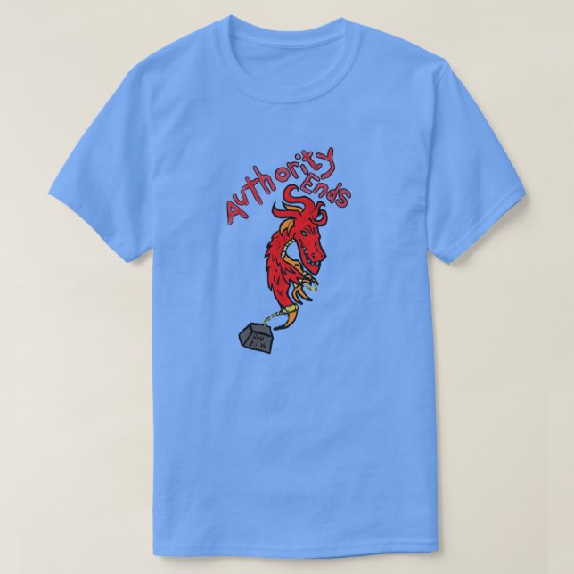 Camiseta Fines de Autoridad (Diseño del anverso)