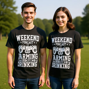 CAMISETA FINES DE SEMANA AGRICULTURA FORCAST CON LA POSIBIL