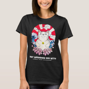 Camiseta Fines de semana con Gatos y Café Gato Gato Gatito