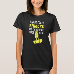 Camiseta Fingboard Skateboarding Fingerboarding Qu Qu