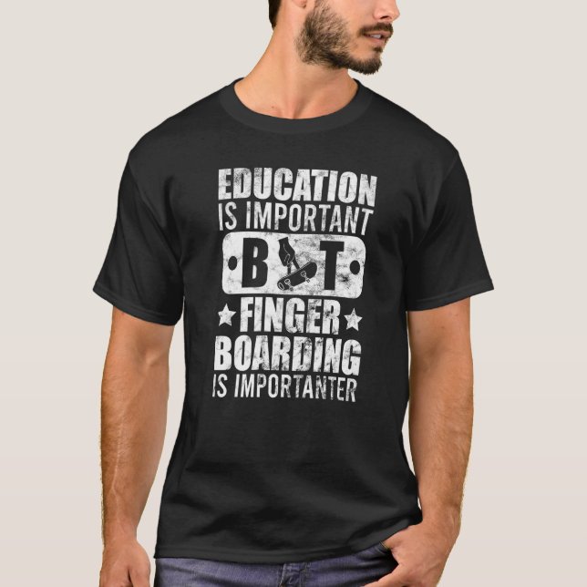 Camiseta Fingboard Skateboarding Tr (Anverso)