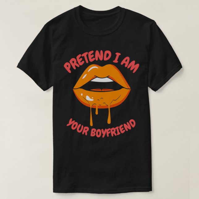 Camiseta finge que soy tu novio 16 (Diseño del anverso)