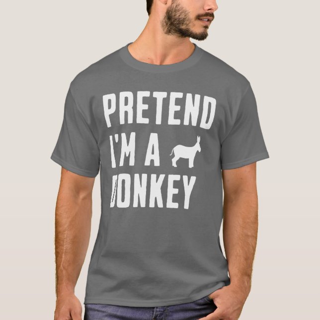 Camiseta Finge que soy un burro (Anverso)