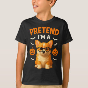 Camiseta Finge Que Soy Un Corgi Disfraz Divertido De Hallow