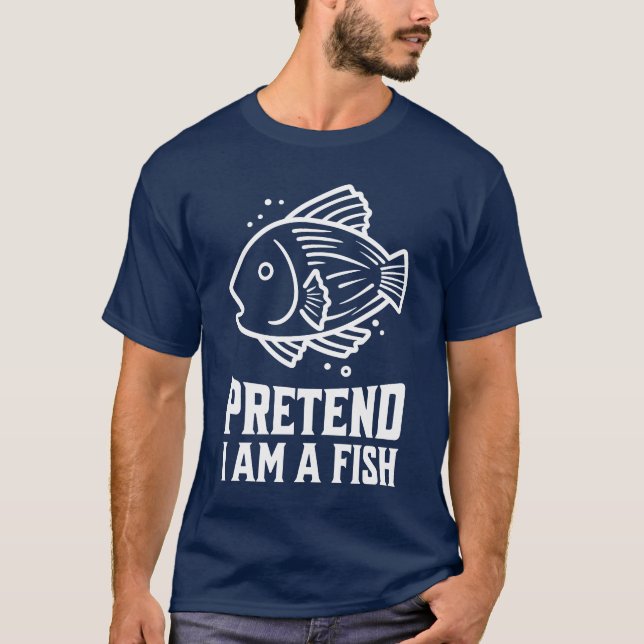 Camiseta Finge que soy un pez (Anverso)