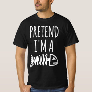 Camiseta Finge Que Soy Un Pez De Halloween Divertido