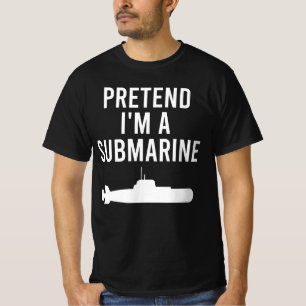 Camiseta Finge Que Soy Un Submarino Halloween Divertido