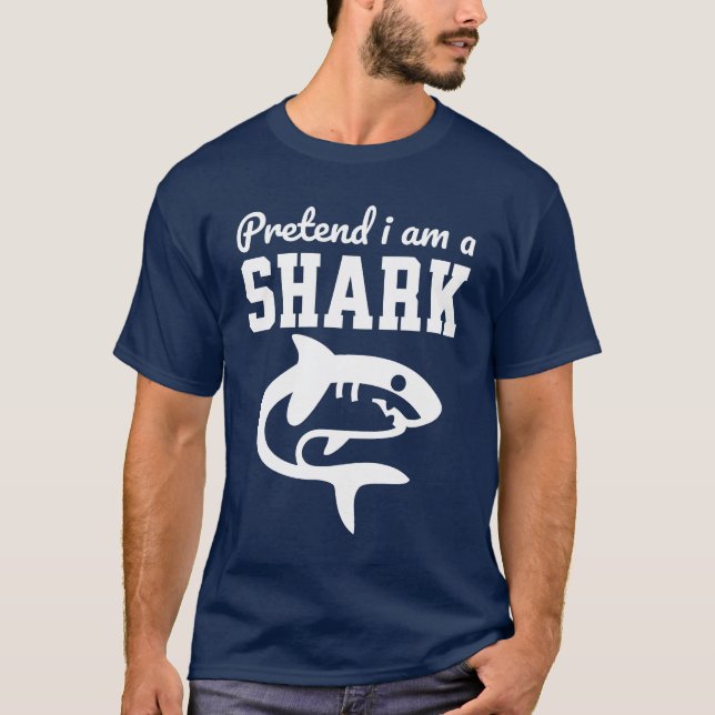 Camiseta Finge que soy un tiburón (Anverso)