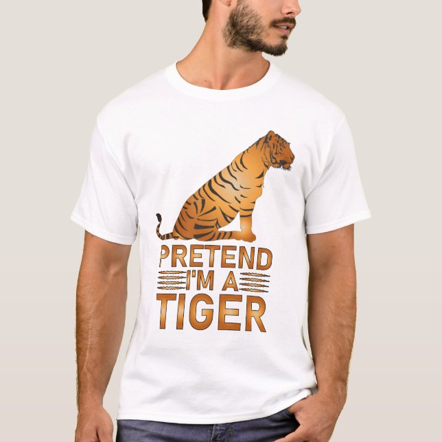 Camiseta Finge que soy un tigre (Anverso)