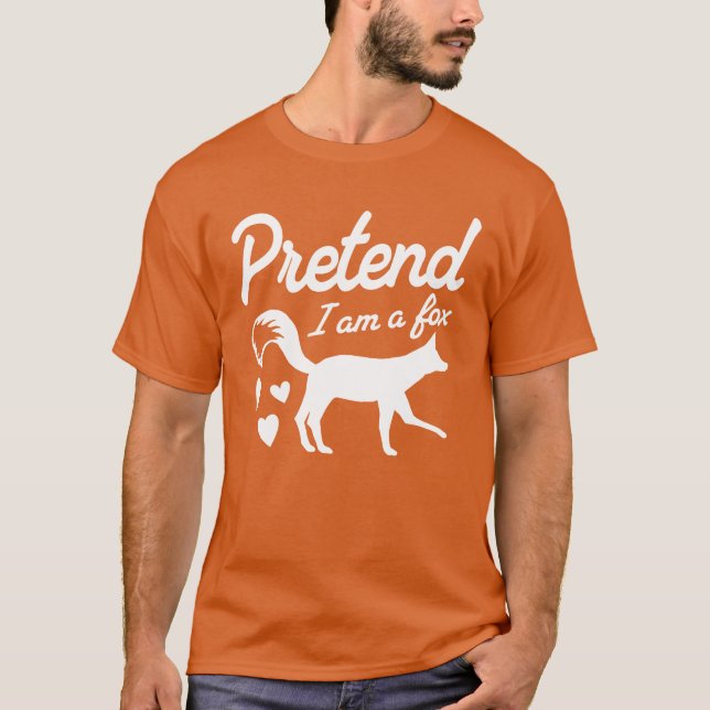 Camiseta Finge que soy un zorro (Anverso)