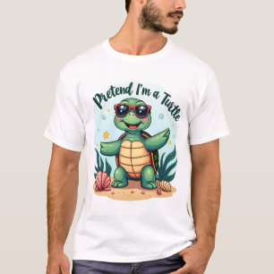 Camiseta Finge que soy una fiesta de Halloween de tortuga F