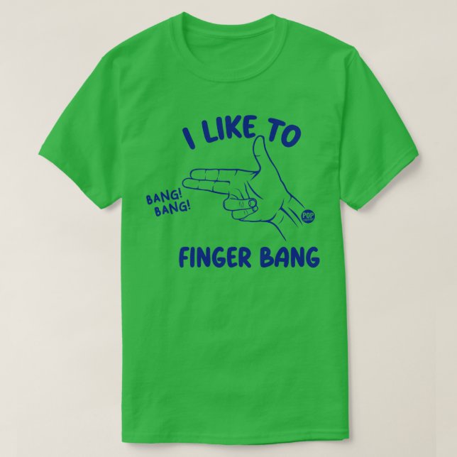 CAMISETA FINGER BANG (Diseño del anverso)