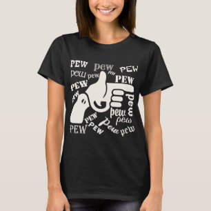 Camiseta Finger Gun Pew Pew Pew #USAPatriotGraphics ©
