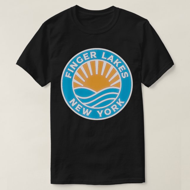 Camiseta Finger Lakes New York Finger Lakes (Diseño del anverso)