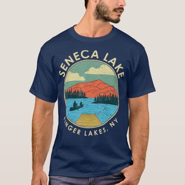 Camiseta Finger Lakes NY New York Seneca Lake (Anverso)