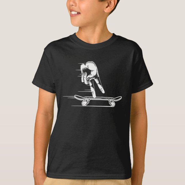 Camiseta Finger Skateboard Fingerboard Skating (Anverso)