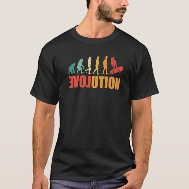 Camiseta Fingerboard Evolution Finger Skateboarding Fingerb (Anverso)