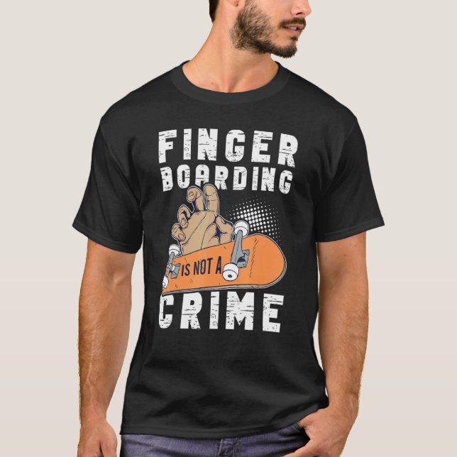 Camiseta Fingerboard Finger Skateboarding Fingerboarding Tr (Anverso)