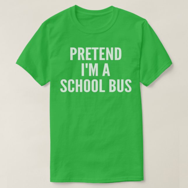 Camiseta fingir ix27m una escuela de autobuses escolares di (Diseño del anverso)