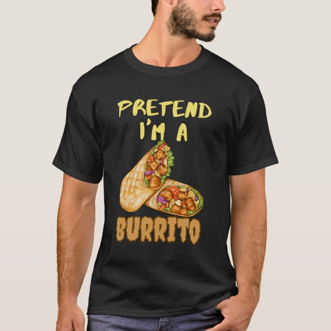 Camiseta fingir que soy un burrito (Anverso)