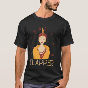 Camiseta Fingir Soy Un Subcultura De Pelo Corto De Flapper
