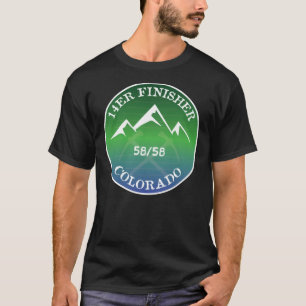 Camiseta Finisher Colorado Fourteener 14ers Senderismo