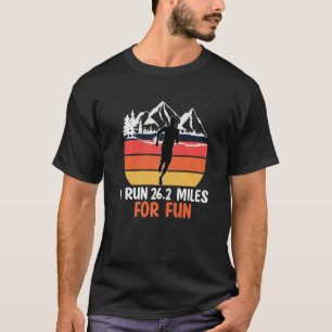 Camiseta Finisher de maratón de primera maratón retro 26 2 