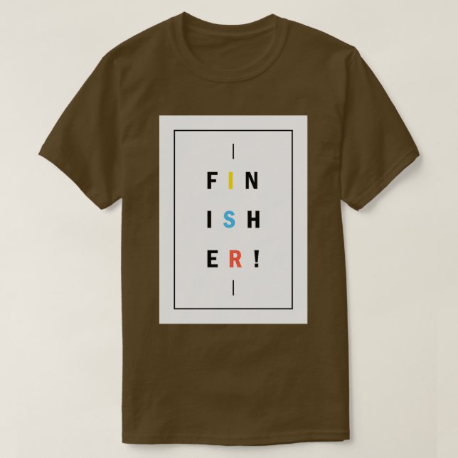 Camiseta Finisher Typo (Diseño del anverso)