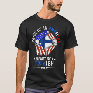 Camiseta Finlandés América Orgullo Fin de país extranjero