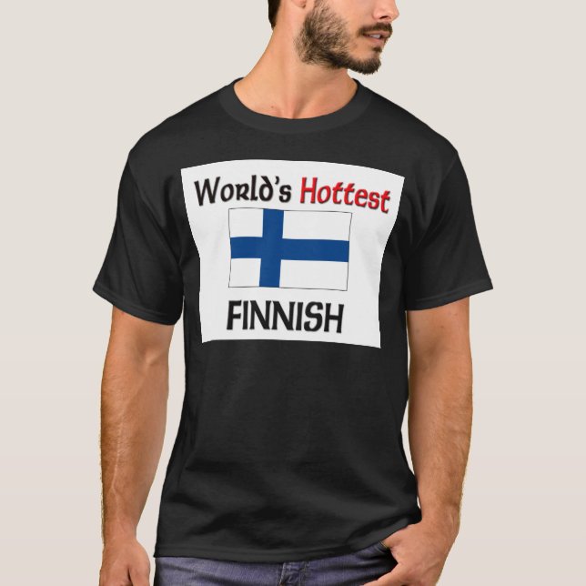 Camiseta Finlandés más caliente del mundo (Anverso)